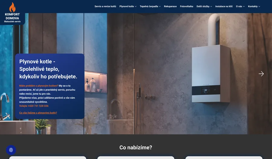 Komfort domova - web